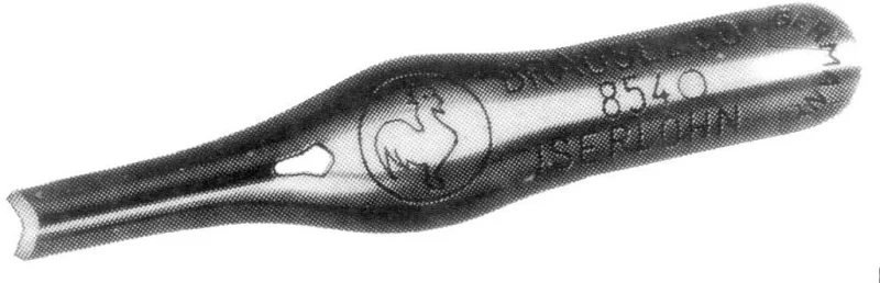 Brause Riller groß in V-Form für den Linolschnitt (Nr. 854)