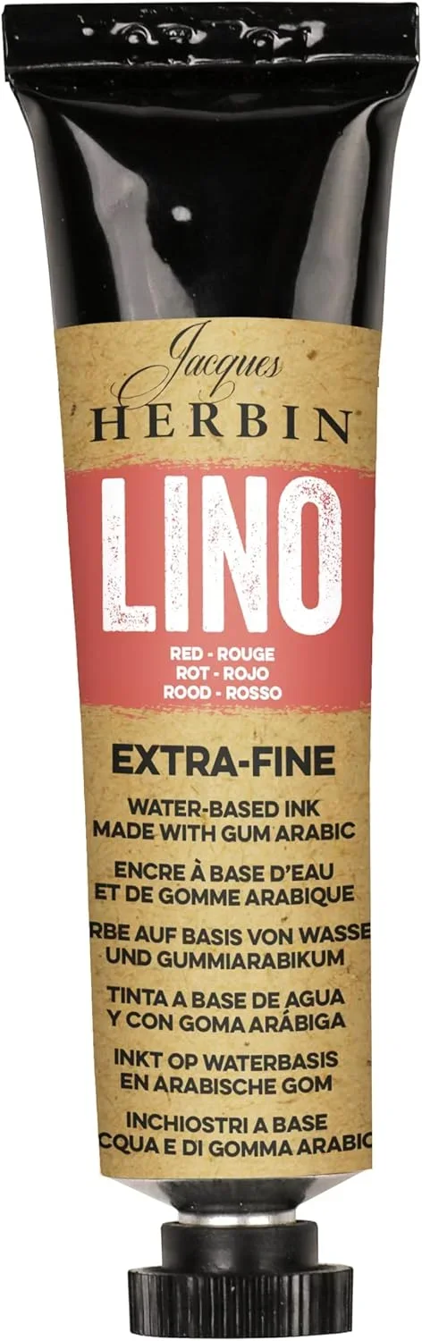 J.Herbin Extrafeine Linolfarbe, Tube 35ml - Rot