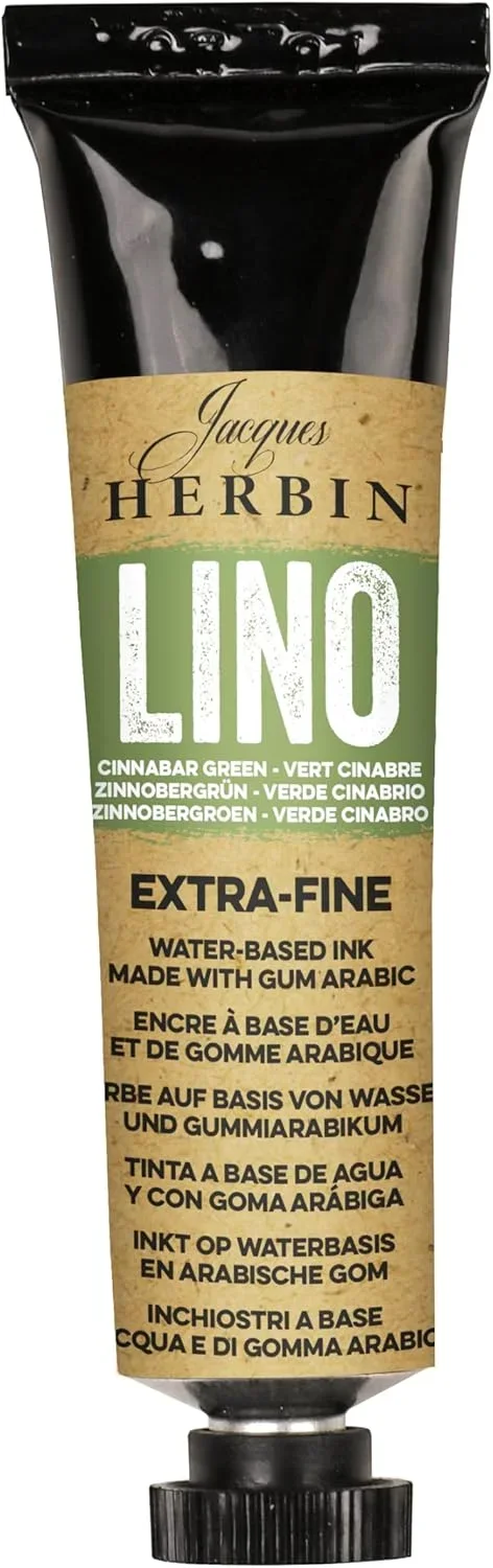 J.Herbin Extrafeine Linolfarbe, Tube 35ml - Zinnobergrün